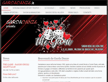 Tablet Screenshot of gardadanze.it